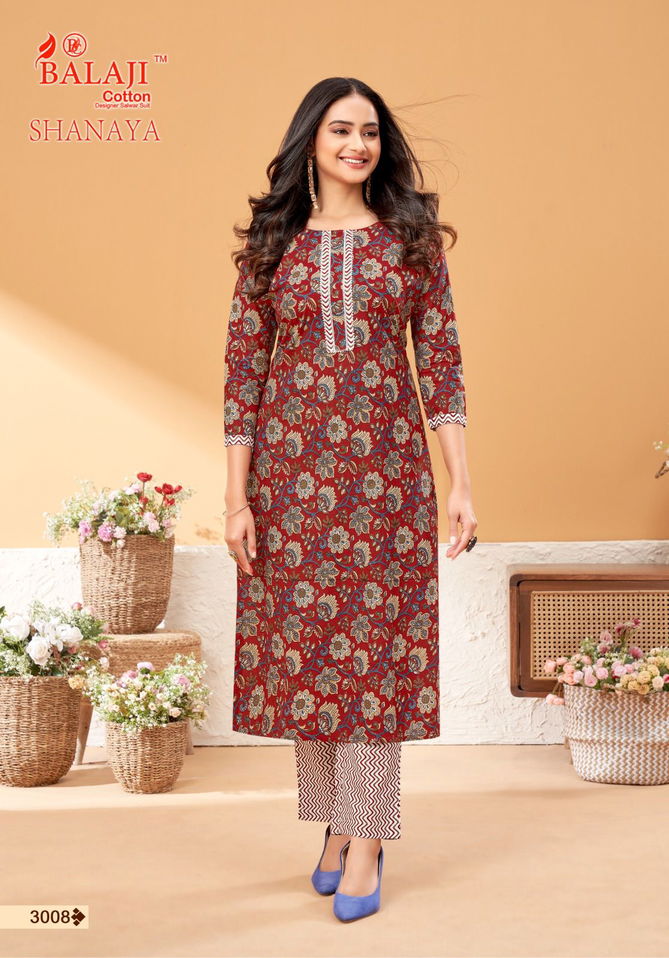 Balaji Shanaya Vol 3 Printed Kurti With Bottom Catalog
